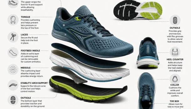 Running Shoe Anatomy Explained: Parts of a Running Shoe & What They Do