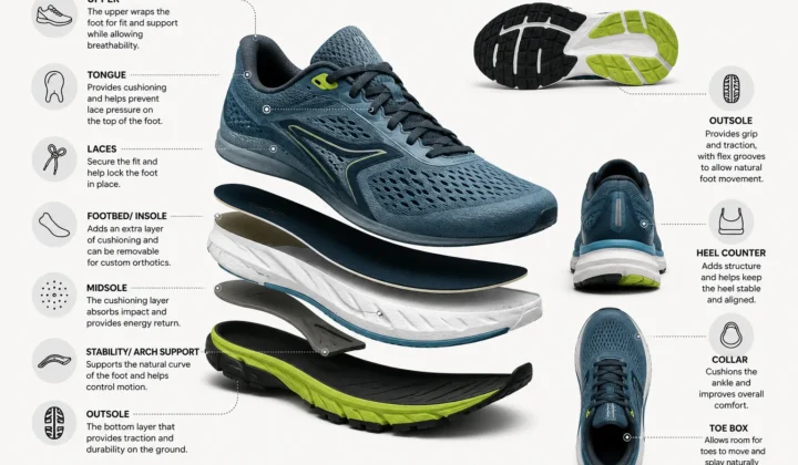Running Shoe Anatomy Explained: Parts of a Running Shoe & What They Do
