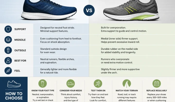 Neutral vs Stability Running Shoes: Key Differences and How to Choose